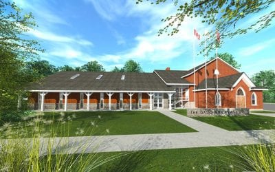 Gathering Place church renovation exterior illustration