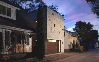 Mosaic house exterior - before mosaic installation