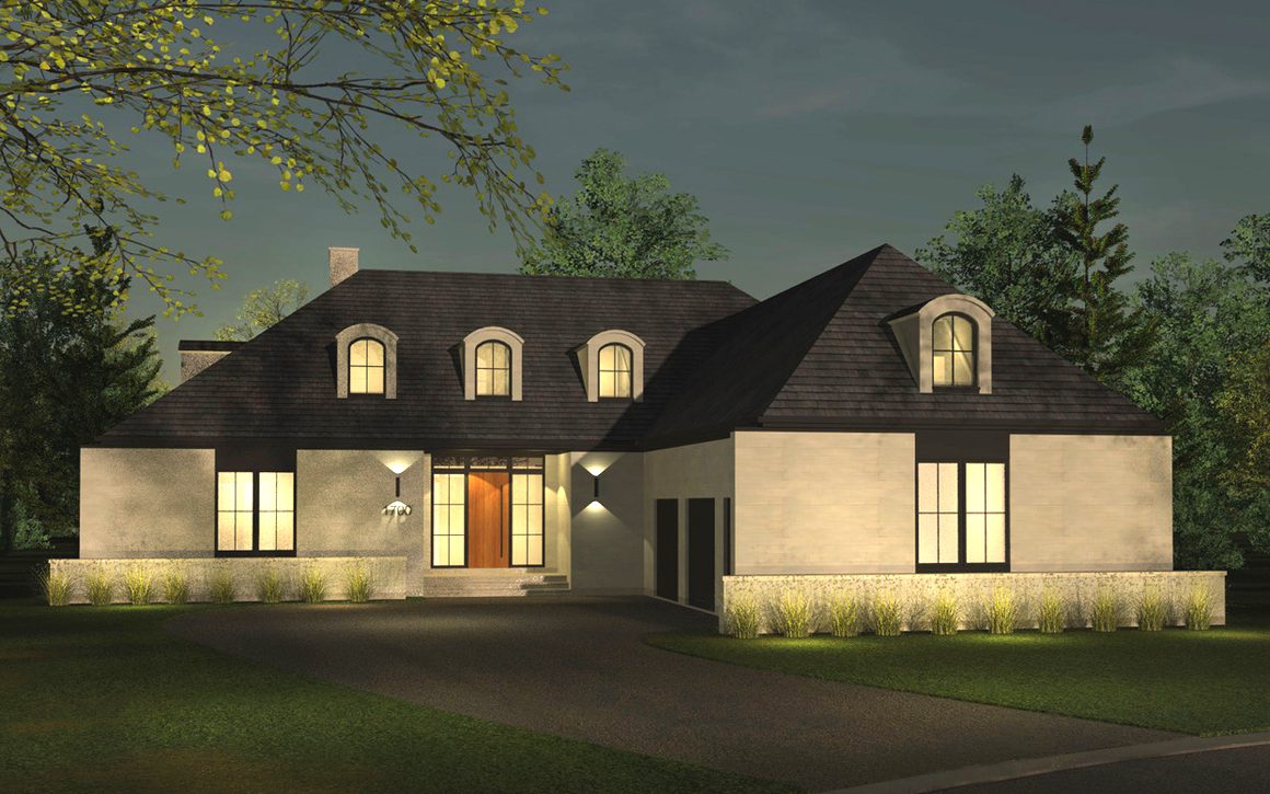 Modern house exterior design